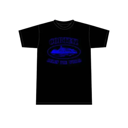 Corteiz Alcatraz T-Shirt Black/Blue