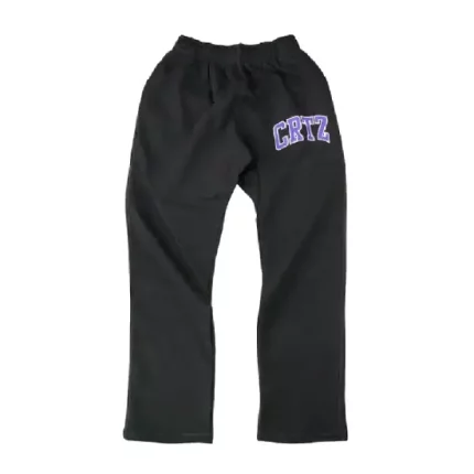 Corteiz Dropout Joggers Black/Purple