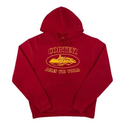 Corteiz OG Alcatraz Hoodie Red