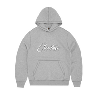 SATIN ALLSTARZ APPLIQUÉ HOODIE [GREY]