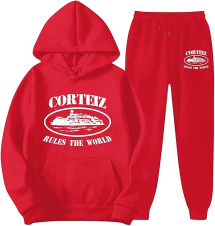 Alcatraz Corteiz Tracksuit Red