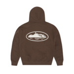 ISLAND PUFF PRINT ZIP HOODIE [BROWN]