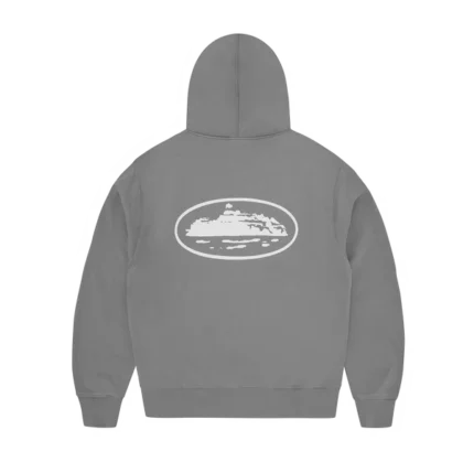 CORTEIZ ISLAND PUFF PRINT ZIP HOODIE [GULLY GREY]